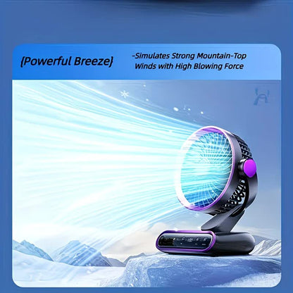Cream rice，AI Smart Circulating Fan: 4 Modes + Silent Airflow, Your All-Scenario Cooling Companion