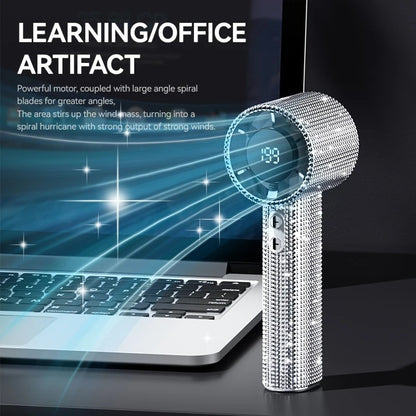 Colored diamond/Diamond - style Handheld Mini Fan, Exquisite and Long - lasting Battery Life