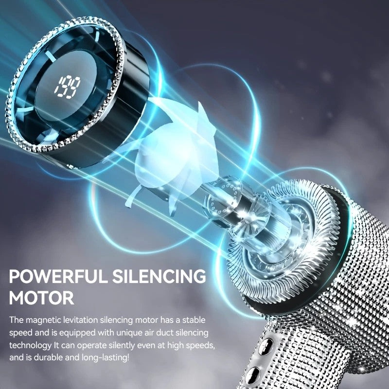 Colored diamond/Diamond - style Handheld Mini Fan, Exquisite and Long - lasting Battery Life