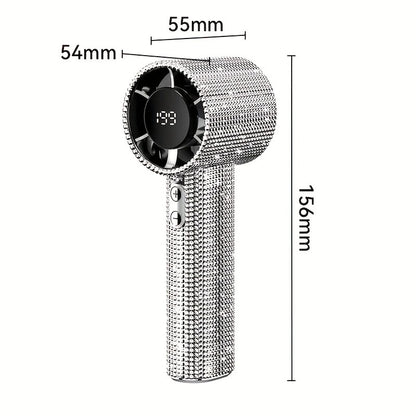 Colored diamond/Diamond - style Handheld Mini Fan, Exquisite and Long - lasting Battery Life