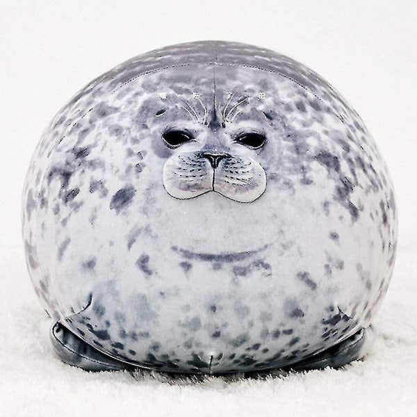 60cm seal pillow, chubby blob seal pillow Cute seal stuffed animal cotton plush toy Pillow Co