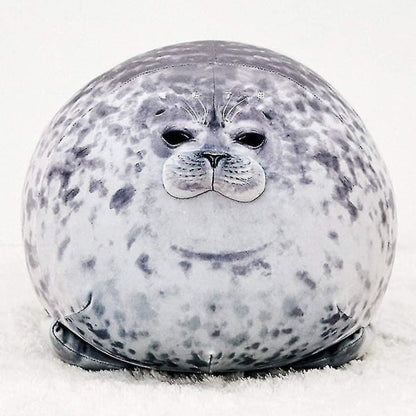 60cm seal pillow, chubby blob seal pillow Cute seal stuffed animal cotton plush toy Pillow Co