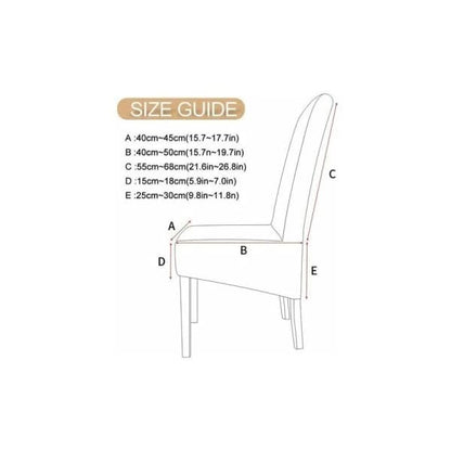 6-pack Washable Universal Stretch Microfiber Chair Covers
