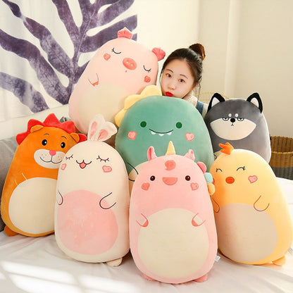 Squishmallow Pillow Doll Kawaii Animal Fat Dinosaur Pillow Plush Unicorn Rabbit 80cm-max Rabbit 80cm