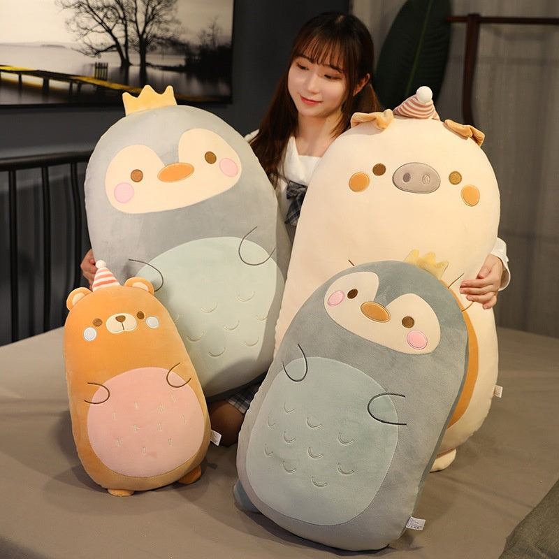 Squishmallow Pillow Doll Kawaii Animal Fat Dinosaur Pillow Plush Unicorn Rabbit 80cm-max Rabbit 80cm