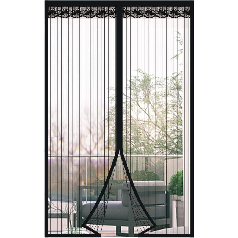 Mosquito Net Door Magnetic Anti Fly Curtain Anti Mosquito Door Curtain with Magnetic Closure Without Drilling for Balcony Door, 80cmx210cm