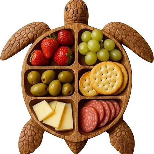9.4 Inch Wooden Serving Board for Cheese Fruit Snacks Kitchen Parties 1.2 Inch Height