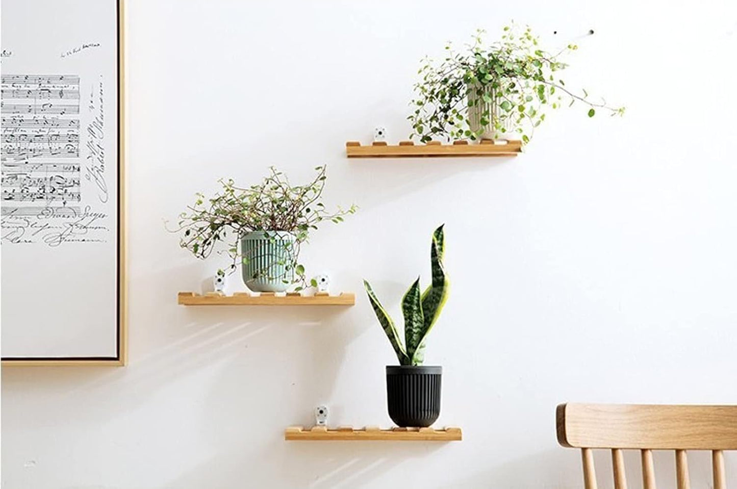 Ceramic Flower Pot - Indoor/Outdoor Use - Break Resistant - Black - 1 Piece - Wall-Mounted Planter