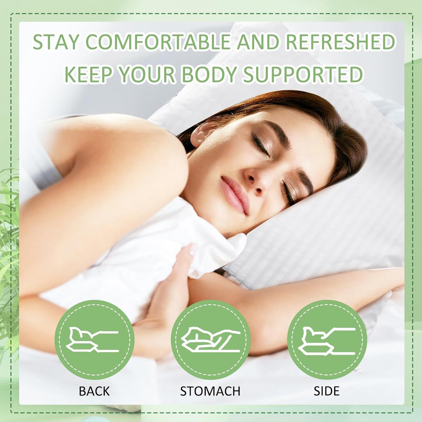 20 Pcs Standard Bed Pillows for Sleeping Soft Down Alternative Hotel Bedding Pillows Inserts for Stomach Side and Back Sleepers (20 x 26 Inch)