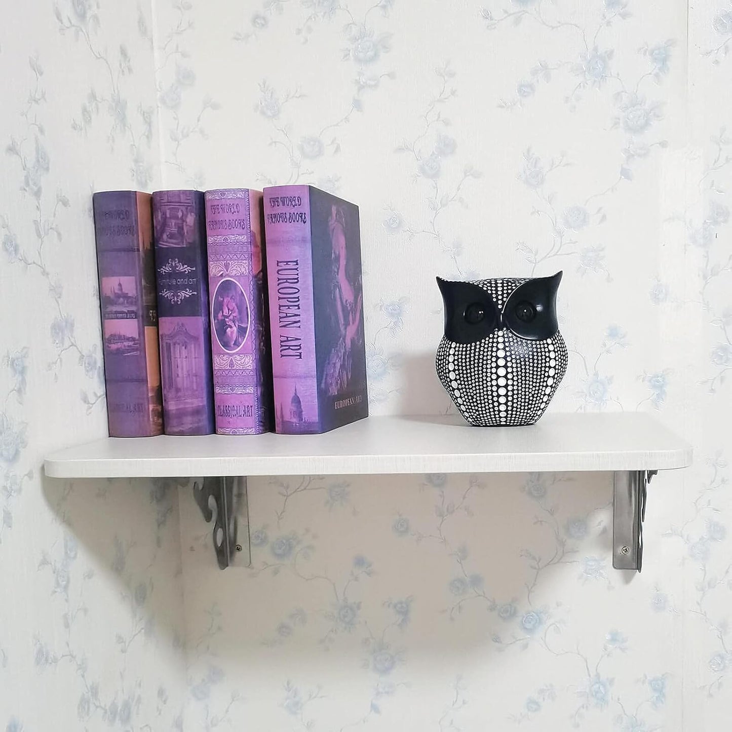 Resin Owl Statue Home Decor - Black Owl Sculpture, Bird Statue, Small Accents for Bedroom, Office, Garden, Bookshelf, TV Stand Figurines(Black)