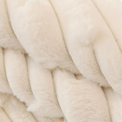 Super Soft Plush Non-Slip Sofa Cushion Covers, Thick Rabbit Plush Sofa Cushion Super Soft Faux Fur Throw Pillow Cover, Fluffy Couch Cushion Covers (Dark Grey, Sofa Cushion 110 * 110cm)