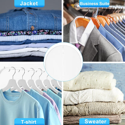100 Pcs 24'' x 32'' Clear Garment Bags Full Zipper Suit Lightweight Clothes Cover for Hanging PEVA Protectors Breathable Dust Plastic