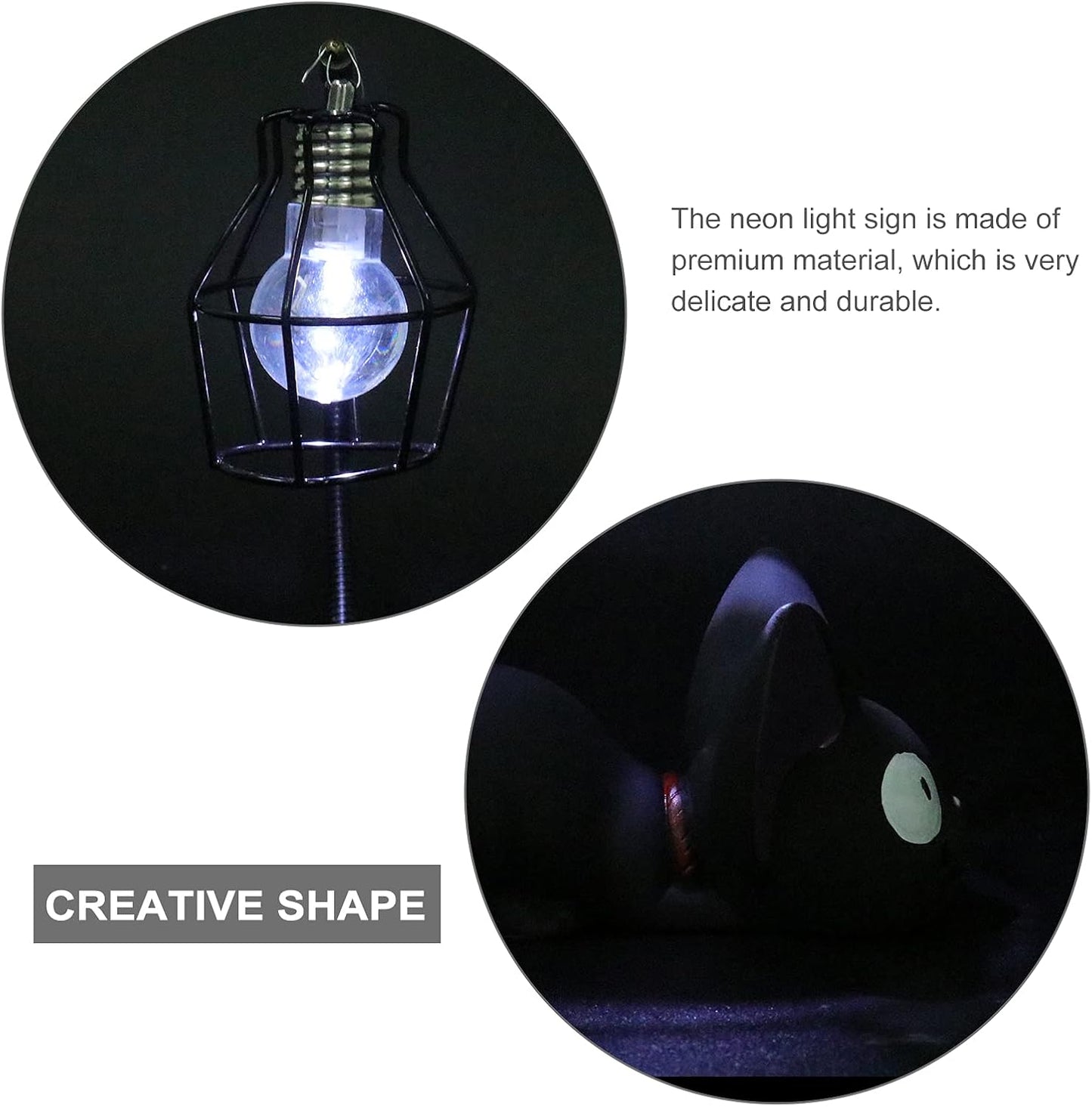 Resin Cat Design lamp Creative Night Light Table Bedside Lamps for Reading (Iron Wire Lampshade,3.1 x 4.7 x 6.7Inch)