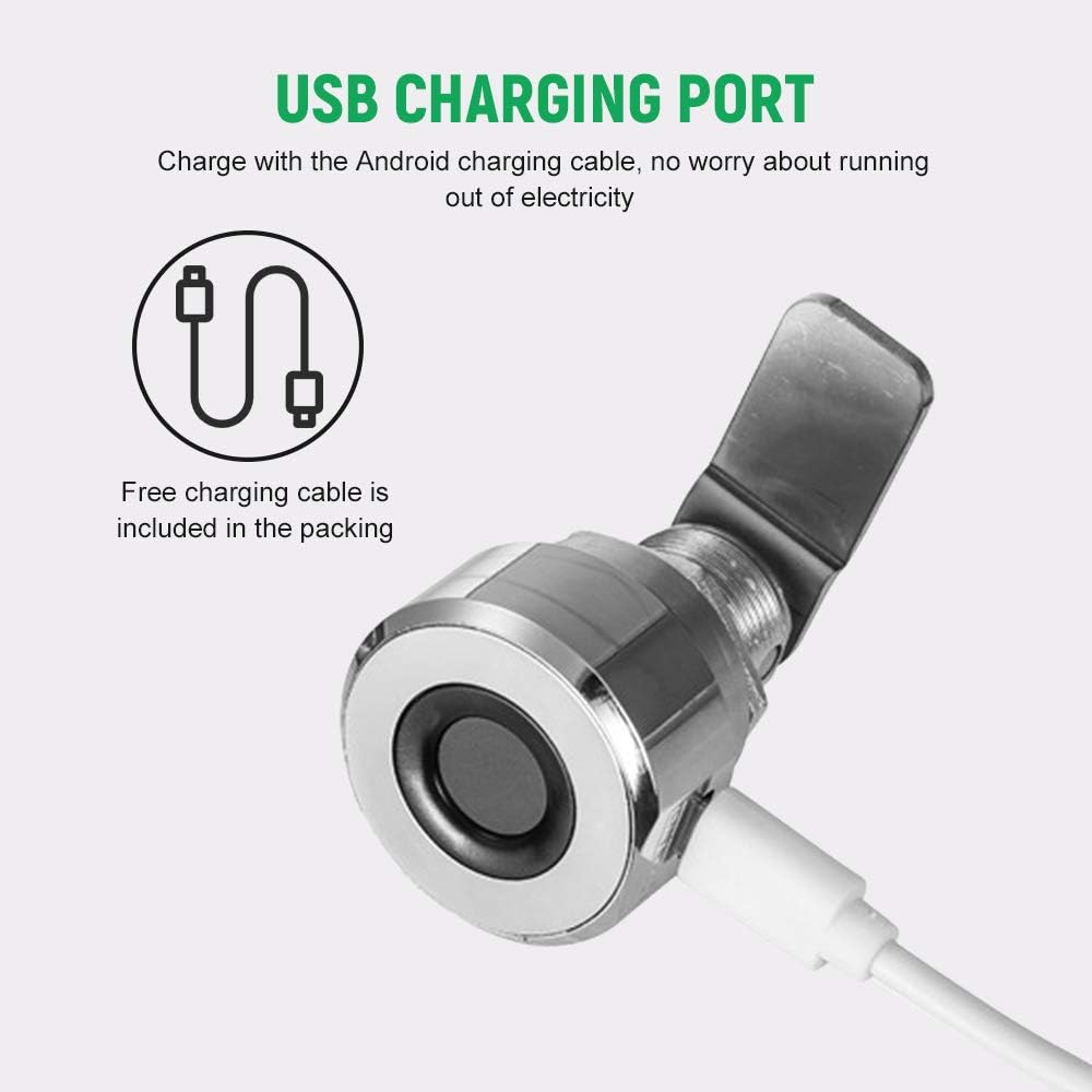 Compact Smart Fingerprint Lock T22 with Rechargeable Battery for Cabinets, Suitcases, Bikes, and More