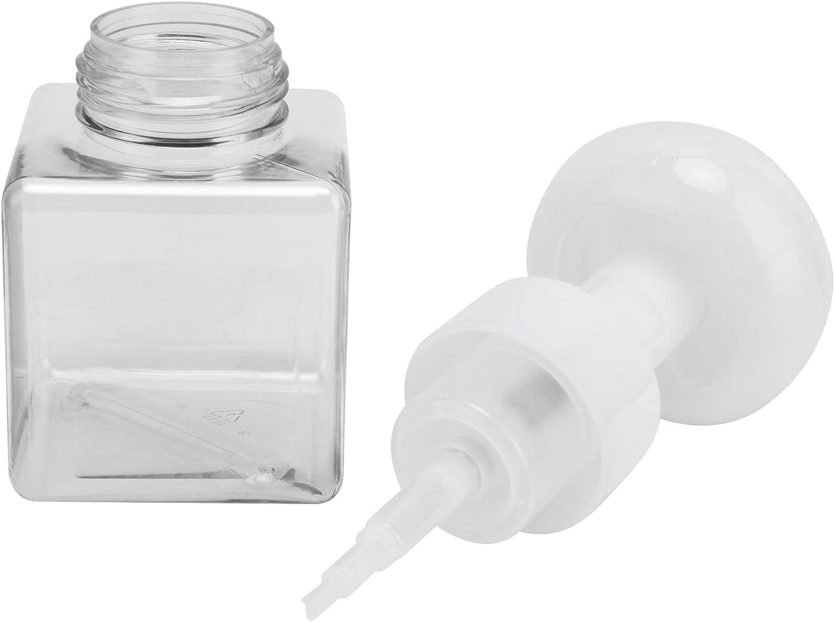 Foaming Hand Soap Dispenser, 250ml Flower Dispenser Shape Refillable Foam Pump Bottle Reusable Plastic Portable Liquid Container for Bathroom (Transparent)