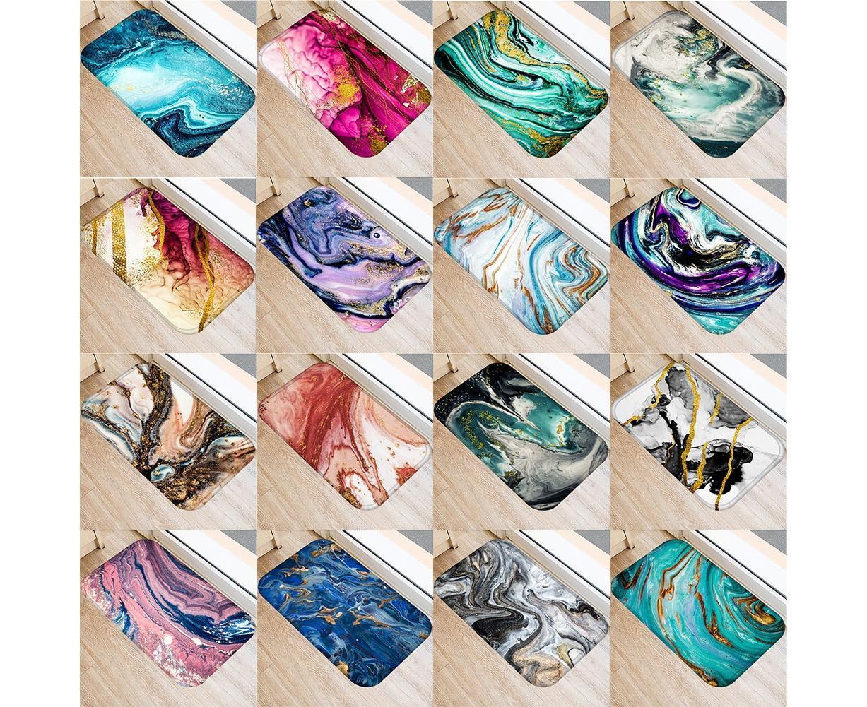 Color Palette Kitchen Hallway Mat Entrance Rug Floor Non-slip Bathroom Carpet