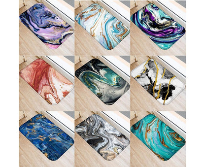 Color Palette Kitchen Hallway Mat Entrance Rug Floor Non-slip Bathroom Carpet