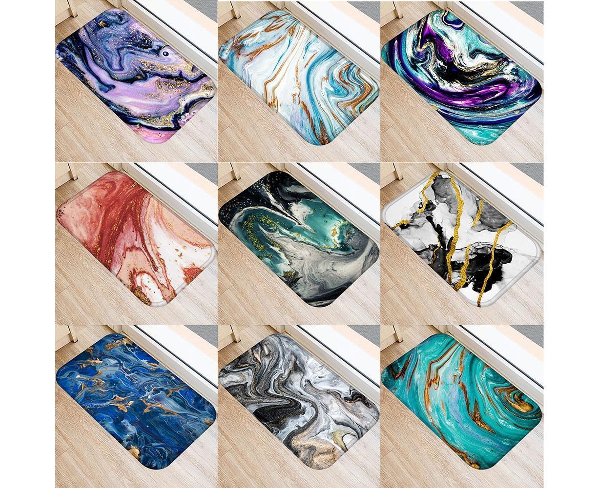 Color Palette Kitchen Hallway Mat Entrance Rug Floor Non-slip Bathroom Carpet