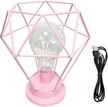 Desk Lamps Bedside Lamp Diamond Table Lamp Made of Nordic Wire Decorative USB LED Desk Lamp Battery-operated