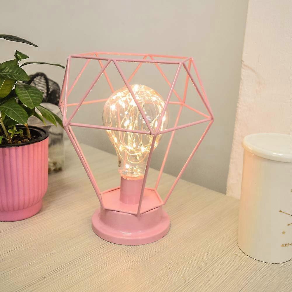 Desk Lamps Bedside Lamp Diamond Table Lamp Made of Nordic Wire Decorative USB LED Desk Lamp Battery-operated