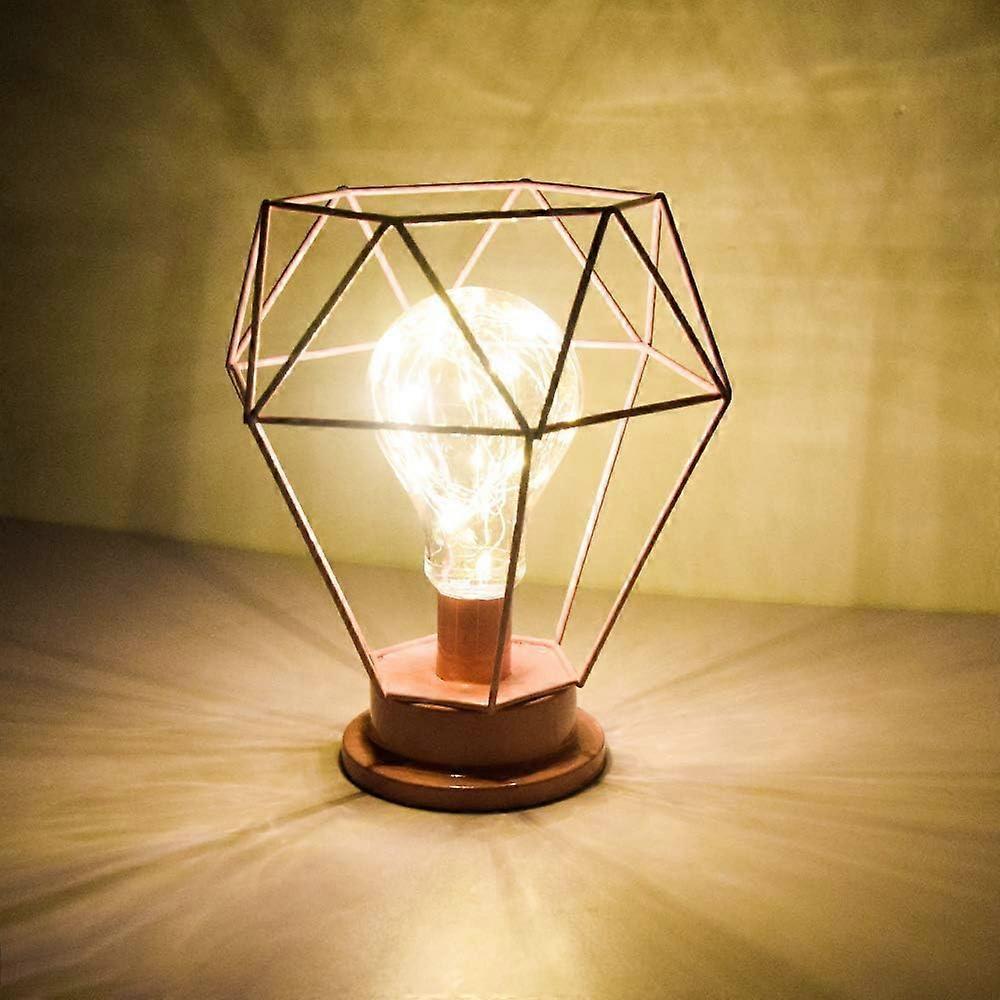 Desk Lamps Bedside Lamp Diamond Table Lamp Made of Nordic Wire Decorative USB LED Desk Lamp Battery-operated