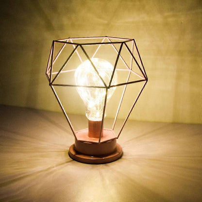 Desk Lamps Bedside Lamp Diamond Table Lamp Made of Nordic Wire Decorative USB LED Desk Lamp Battery-operated