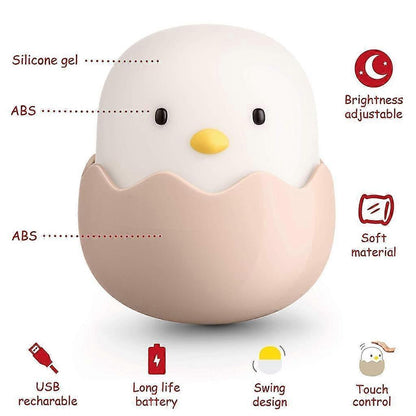 Nursing light dimmable - LED night light chick for Babies - silicone touch lamp for babies