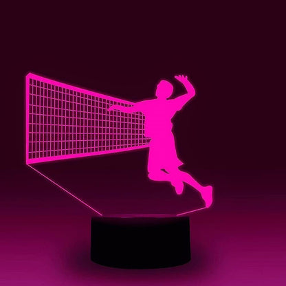 3D Volleyball Night Light Table Desk Optical Illusion Lamps 7 Color Changing Lights LED Table Lamp Xmas Home Love Birthday babies babies Decor Gift