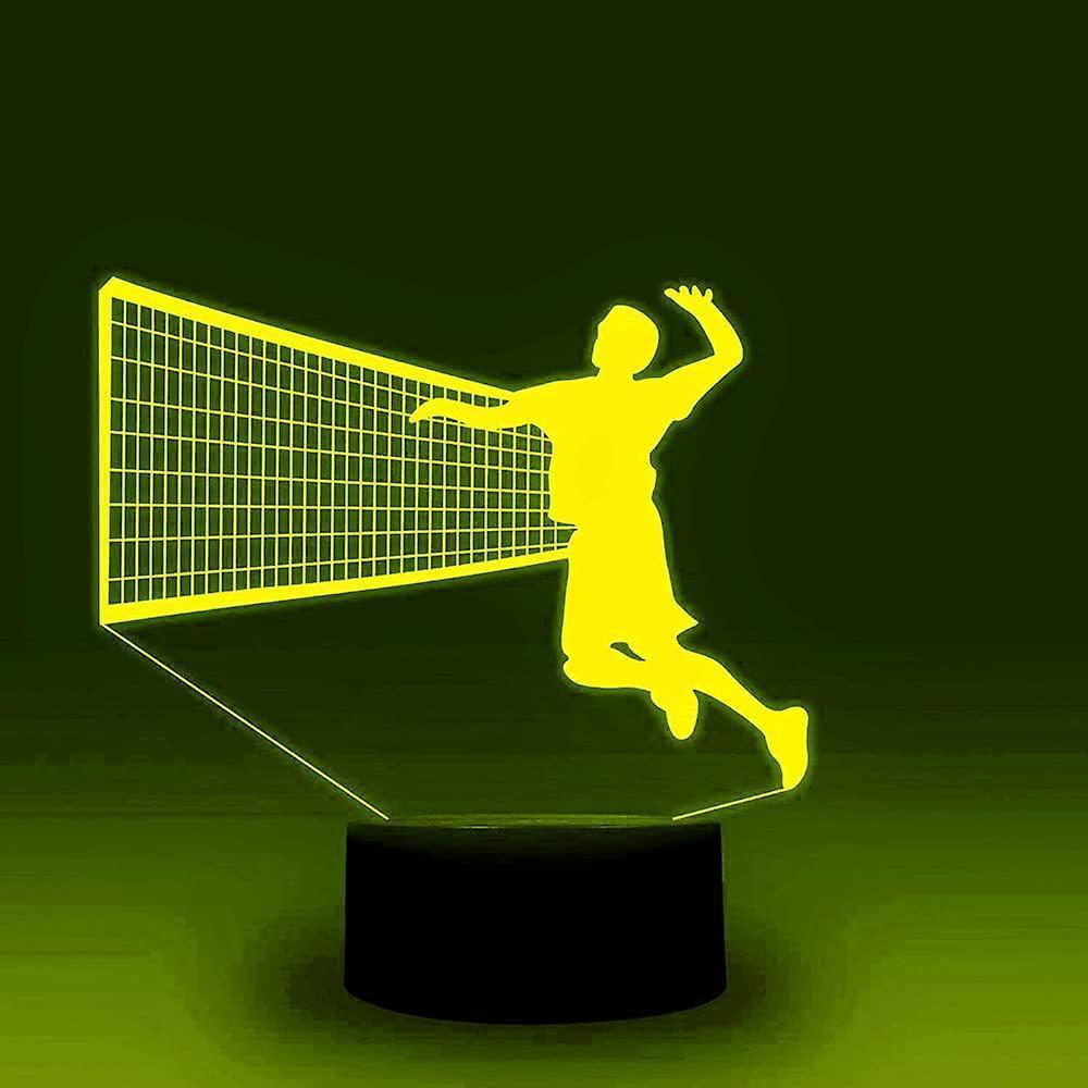 3D Volleyball Night Light Table Desk Optical Illusion Lamps 7 Color Changing Lights LED Table Lamp Xmas Home Love Birthday babies babies Decor Gift