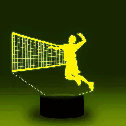 3D Volleyball Night Light Table Desk Optical Illusion Lamps 7 Color Changing Lights LED Table Lamp Xmas Home Love Birthday babies babies Decor Gift