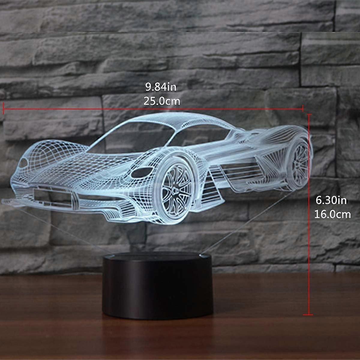 3D Optical Illusion Lamp LED Night Light Optical Illusion Night Light 16 Colors Touch Night Lamp for Bedroom Art Deco