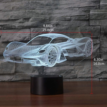3D Optical Illusion Lamp LED Night Light Optical Illusion Night Light 16 Colors Touch Night Lamp for Bedroom Art Deco