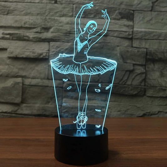 3D Optical Illusion Lamp LED Night Light Optical Illusions Night Lamp 7 Colors Touch Bedside Lamp