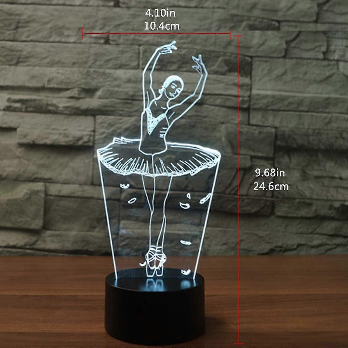 3D Optical Illusion Lamp LED Night Light Optical Illusions Night Lamp 7 Colors Touch Bedside Lamp