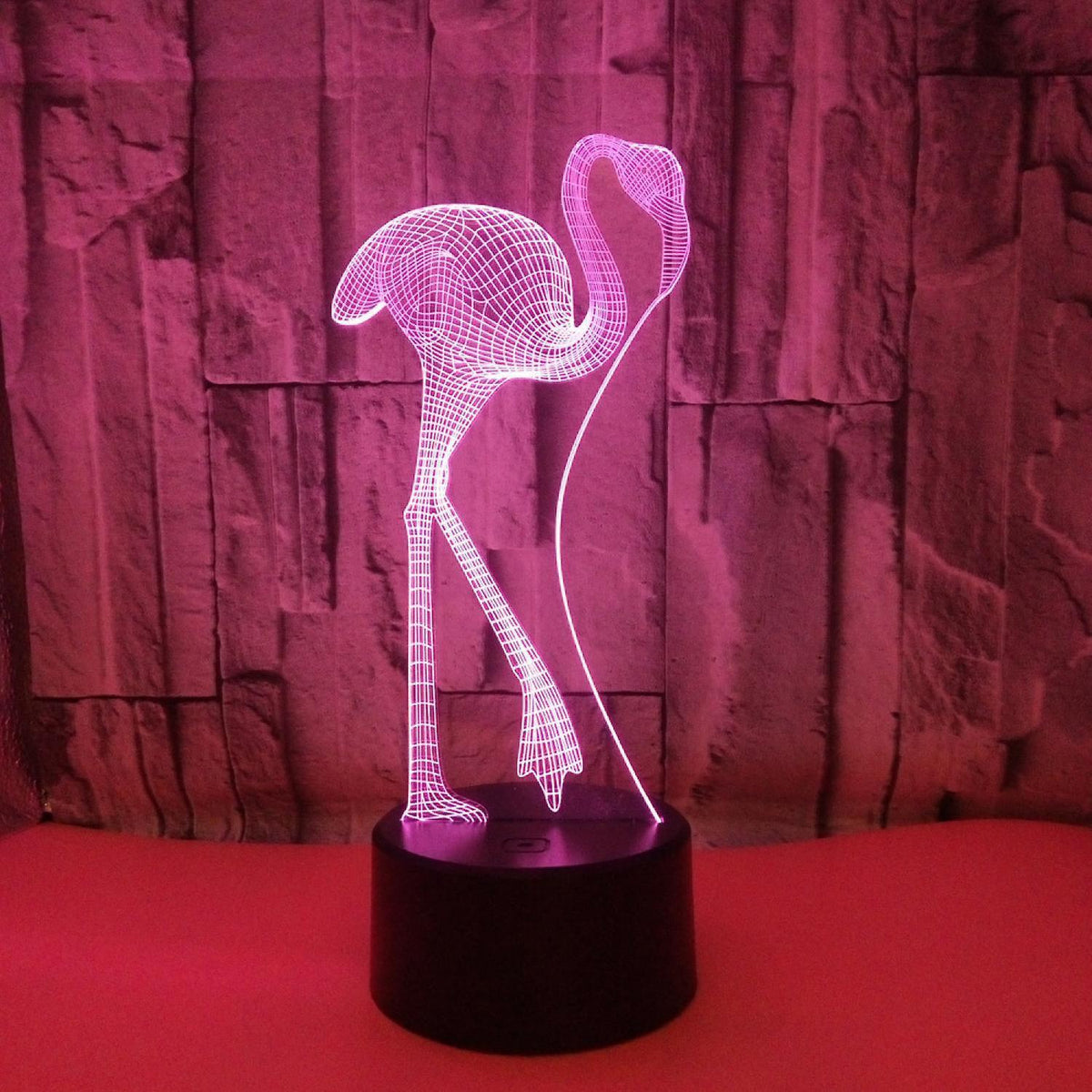 Optical Illusion 3D Flamingos Night Light 16 Color