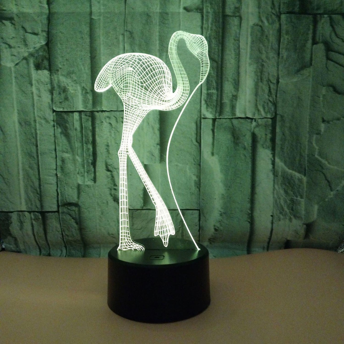 Optical Illusion 3D Flamingos Night Light 16 Color