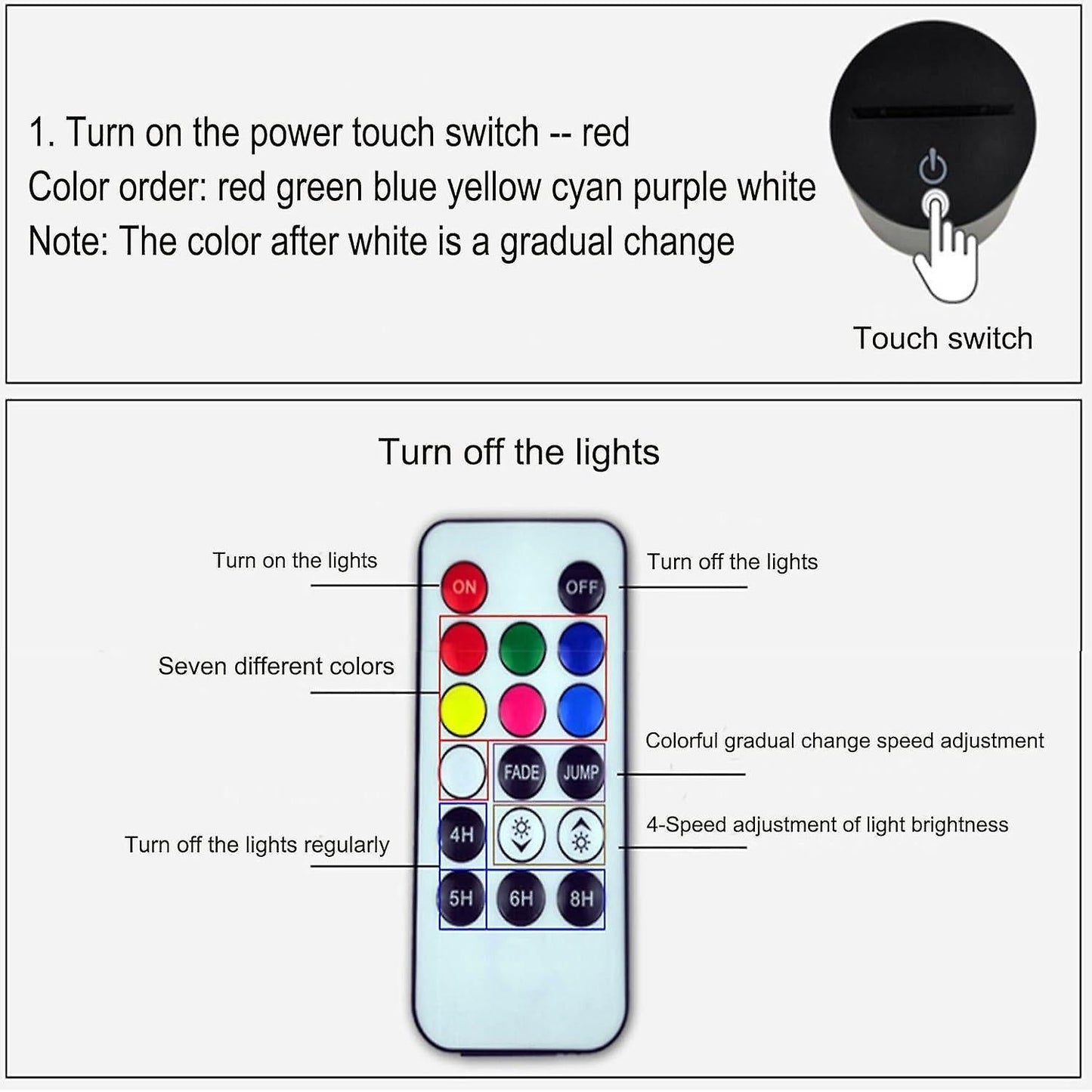 3D Optical Illusion babies Lamp3D Night Light Bedside Lamp 16 Colors with Remote Astronaut Toys As A Perfect Birthday (Color : Purple)