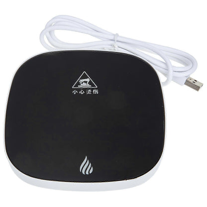 Electric Office Coffee Mug Warmer, Cordless Heating Coaster