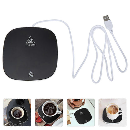 Electric Office Coffee Mug Warmer, Cordless Heating Coaster