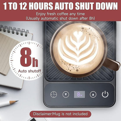 Electric Coffee Mug Warmer with Timer & 6 Temp Settings