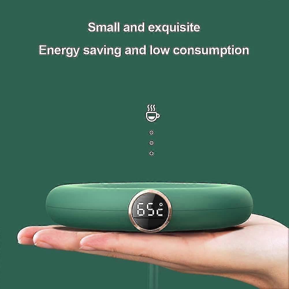 Green USB Coffee Mug Warmer, 3 Temp Electric Cup Warmer