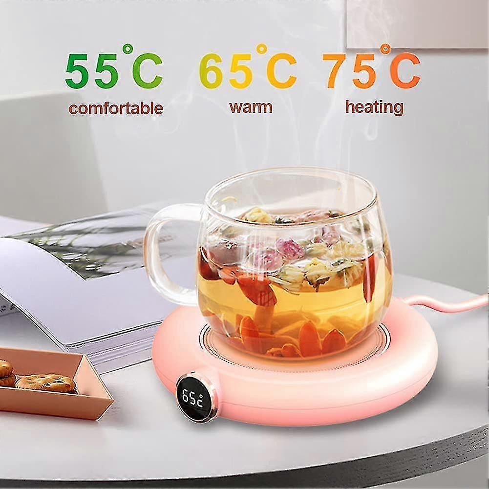 Rose USB Coffee Mug Warmer, 3 Temp Electric Cup Warmer