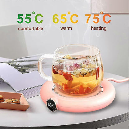 Rose USB Coffee Mug Warmer, 3 Temp Electric Cup Warmer