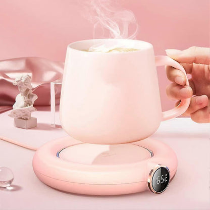 Rose USB Coffee Mug Warmer, 3 Temp Electric Cup Warmer