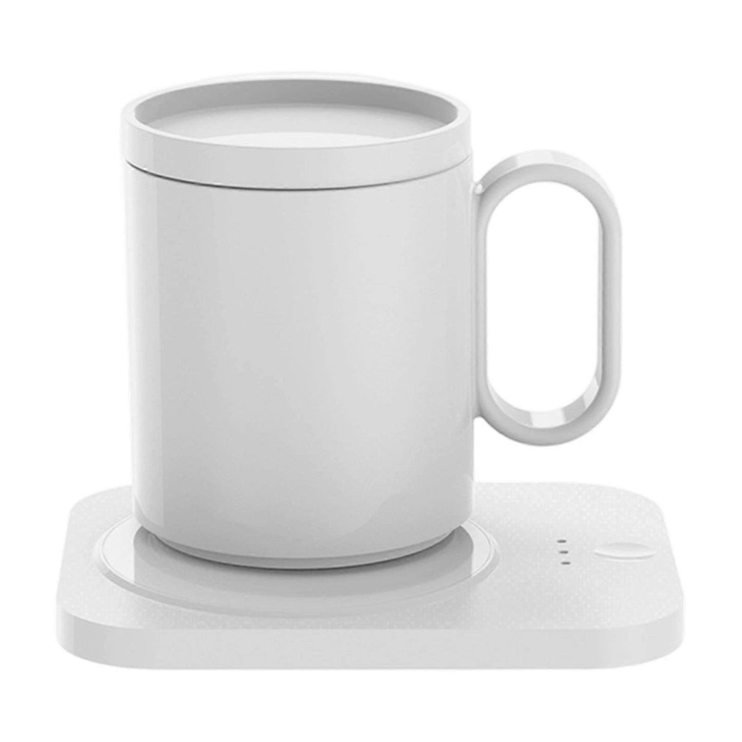 White Electric Coffee Mug Warmer, 55degree Constant Temp Cup Warmer