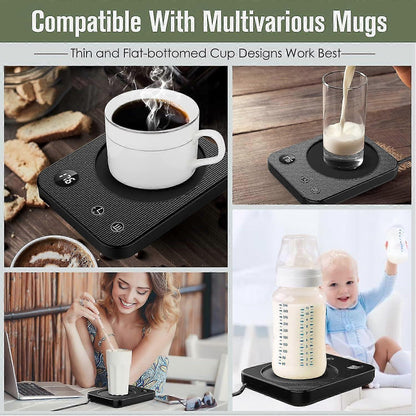 Smart Electric Coffee Beverage Warmer for Desk or Home