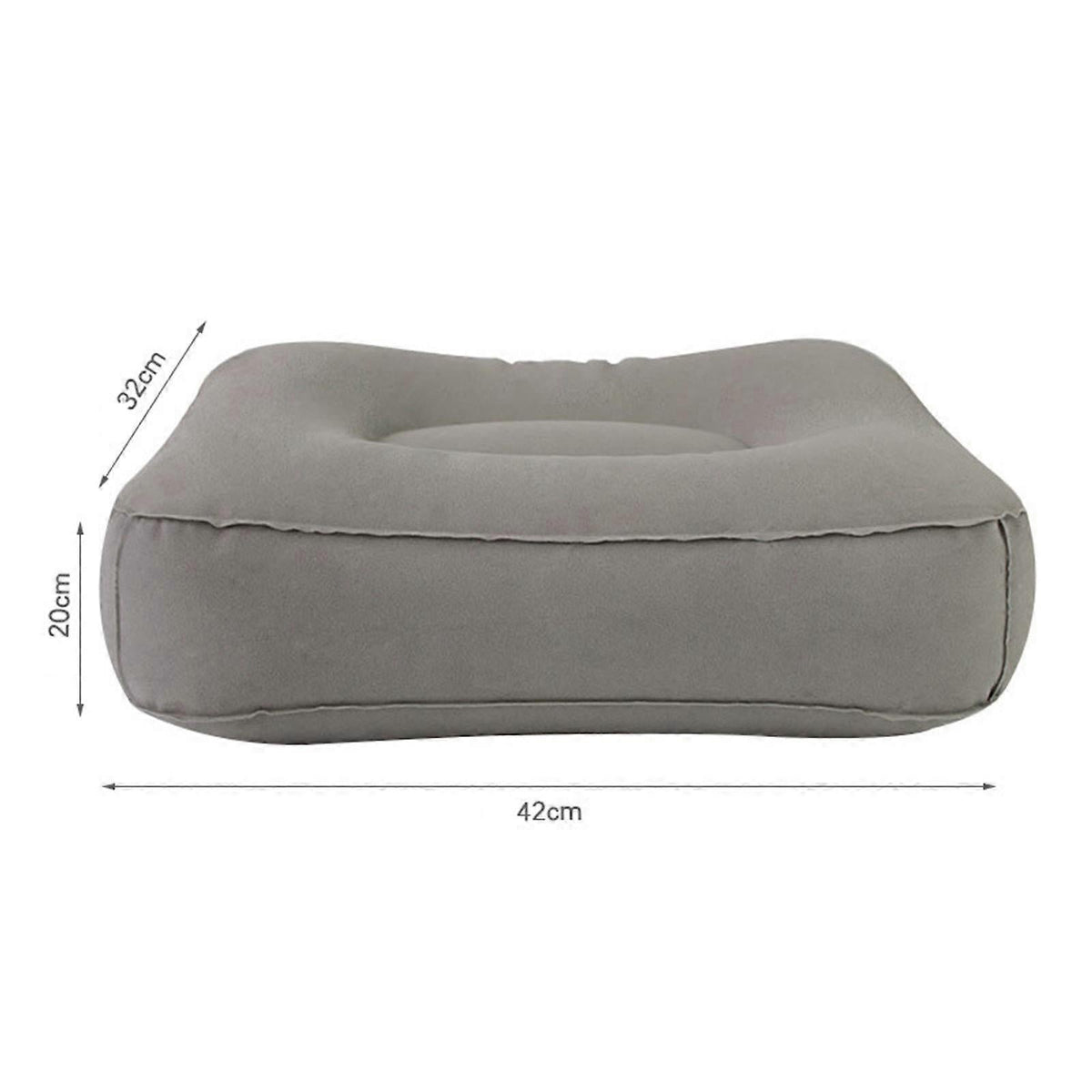 Inflatable Foot Rest Pillow, Flocking Leg Cushion for Travel