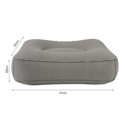 Inflatable Foot Rest Pillow, Flocking Leg Cushion for Travel