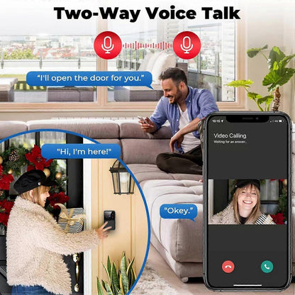 Video Doorbell Security Camera, Long Lasting Battery