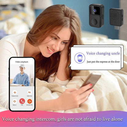 Smart WiFi Video Doorbell, Wireless Anti-Theft Camera Doorbell